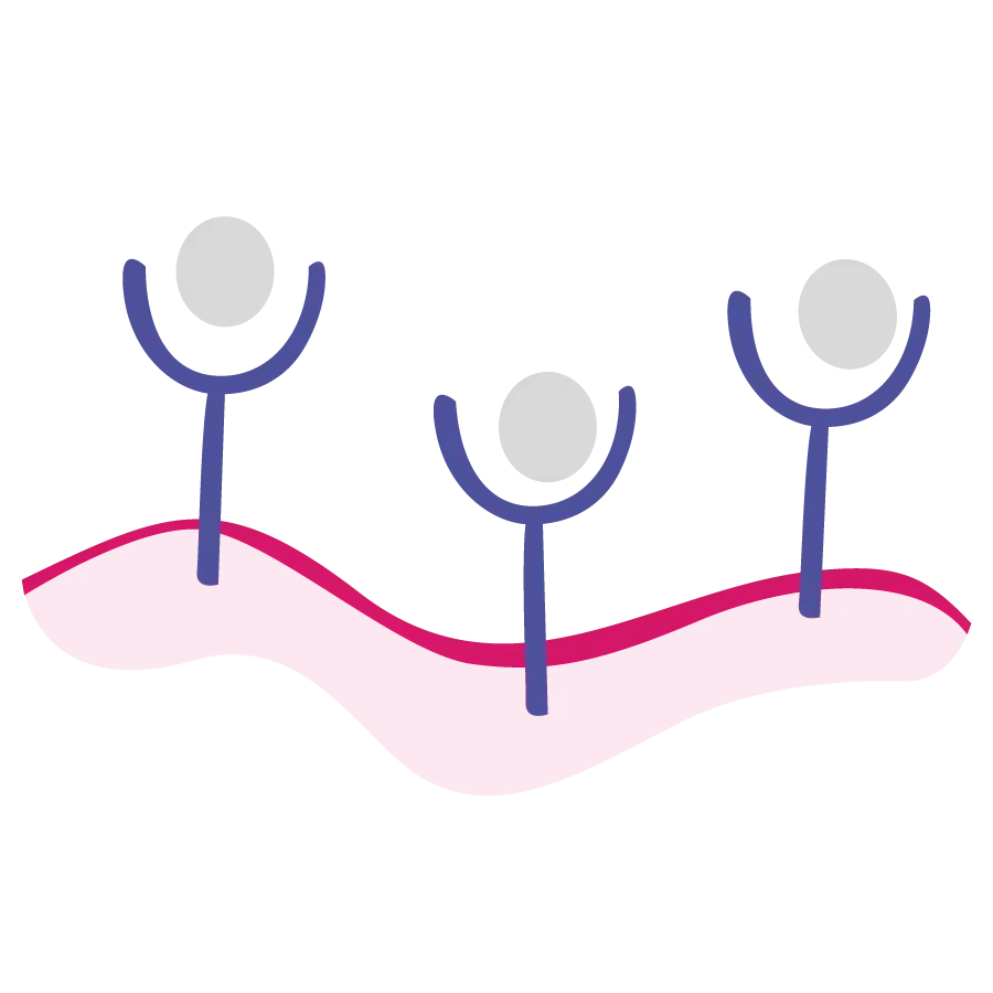 Icon showing chemical messengers